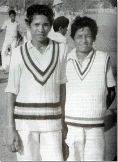 Sachin With Ajit Ranade
