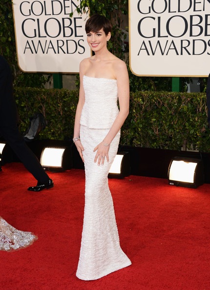 Anne Hathaway arrives at the 70th Annual Golden Globe Awards Anne Hathaway arrives at the 70th Annual Golden Globe Awards