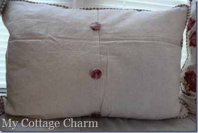 drop cloth pillows