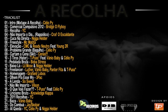 AJ - Mixtape 'A Recolha' (Capa Back)