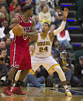 LeBron Sets NBA Record of 6 Games with 30+ Points & 60+% FG lebron james nba 130201 mia at ind 03 LeBron Sets NBA Record of 6 Games with 30+ Points & 60+% FG
