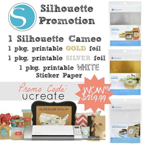 Silhouette Printable Foils Promotion U-createcrafts.com