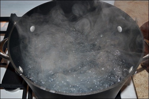 boiling water