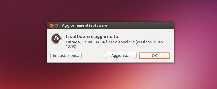 da Ubuntu 13.10 Saucy a Ubuntu 14.04 Trusty