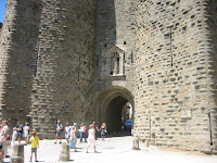 Main entrance to la Cite at Carcassone, FR - a completely restored medievil city