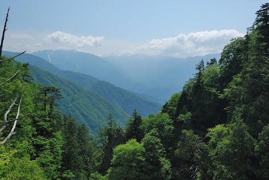 天生峠から白山