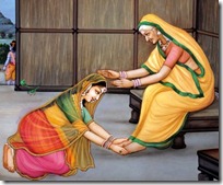 Sita Devi honoring Anasuya