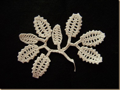 crochet irish leaf