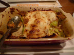 Spinach lasagne with a light besciamella (bechamel/white) sauce and housemade pasta.