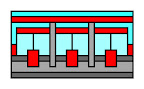 gas station 1, 2002, digital c-print (single edition), 16 x 26 in.