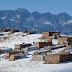 Kazakh necropolis in the foothills of the Tian Shan, Xinjiang