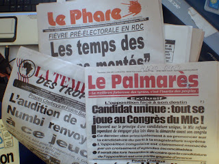Journaux de Kinshasa du 25 janvier 2010.