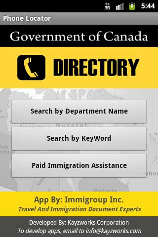 Canadian Government Directory