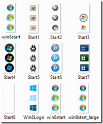 Win 8 Start Buttons