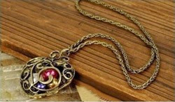 Renee Reynolds prize giveaway bronze long necklace with locket