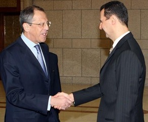 AP Russia Lavrov and Assad file 20Jan12 480