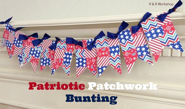 Patriotic Patchwork Bunting