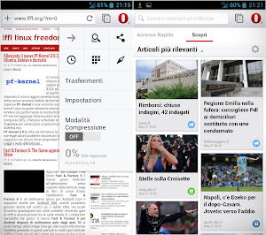 Opera 14 Mobile su Android
