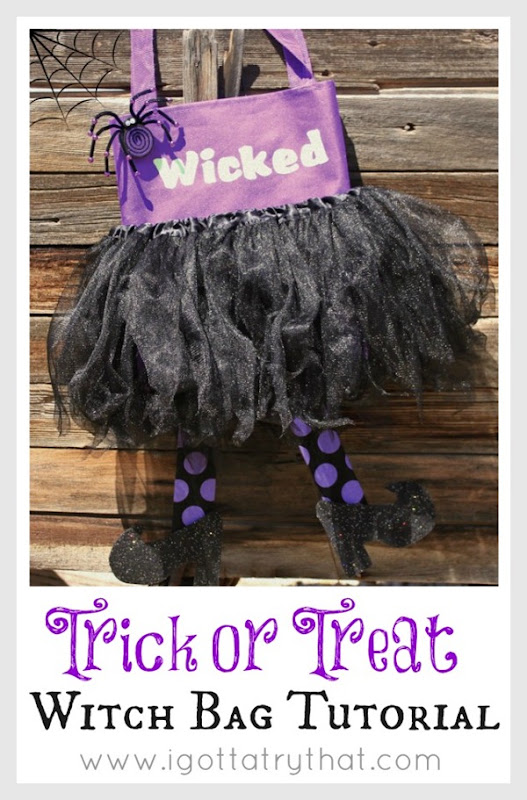 Witch Halloween Treat Bag Tutorial by I Gotta Try That