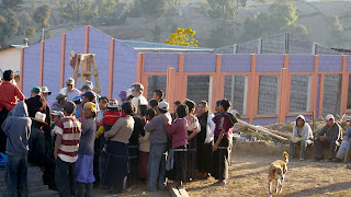 Closing ceremonies. Sienna Project 2011 Guatemala trip to help build school in Palanquix, Solala, Guatemala. Photos by TOM HART