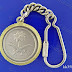Traditional Arabic impressions. Silver or gold plated minted brass medal 35 mm in diameter ordered as a souvenir gift item.