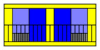 motel 1, 2000, digital c-print (single edition), 20 x 40 in.