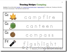 K Tracing Strips Camping