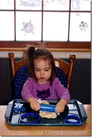 snow play-dough