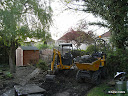 Preparation work for new chicken pen - April 2009