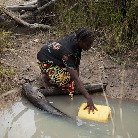 Water is also collected from springs and rivers.