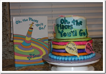 Oh the Places You'll Go graduation cake 002