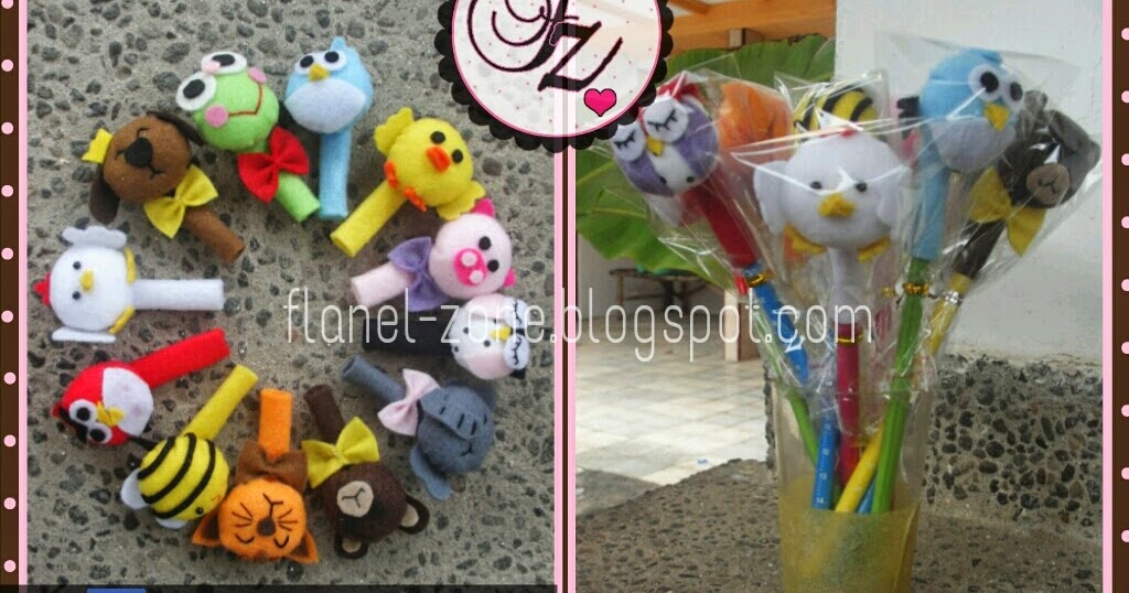 flanel zone Pensil hias flanel