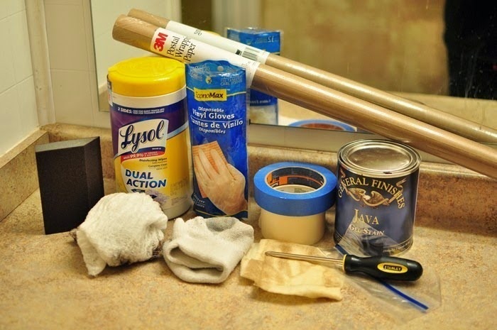 The best, most detailed tutorial for staining lighter cabinets a darker color. She uses espresso/java stain, but any darker stain works. Monica still replies to emails if you need help during your project! The best, most detailed tutorial for staining lighter cabinets a darker color. She uses espresso/java stain, but any darker stain works. Monica still replies to emails if you need help during your project!