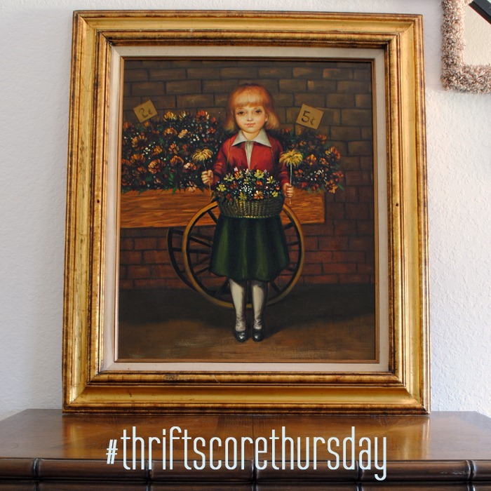 thrift score thursday girl painting thrift score thursday girl painting