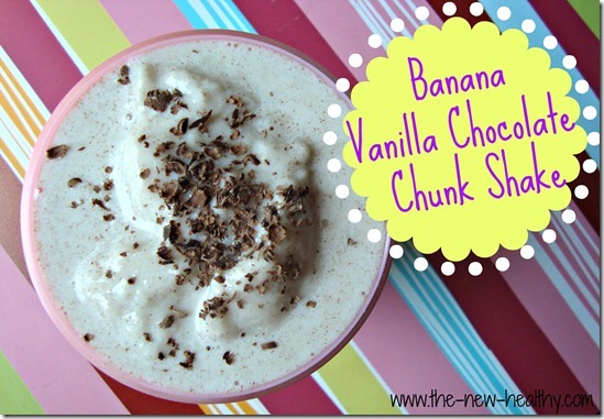 banana vanilla chocolate chunk shake