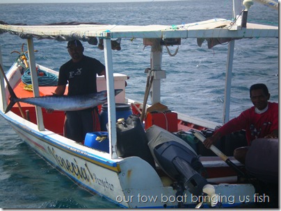 friendly fishermen at Blanquilla