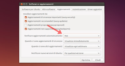 Ubuntu: software e aggiornamenti
