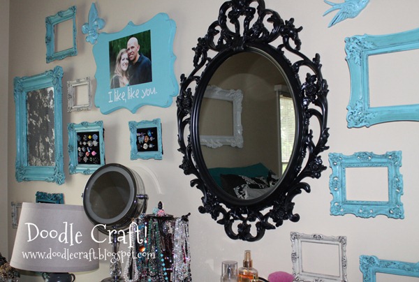 gallery wall scroll mirror