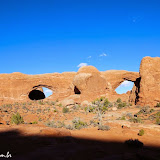 Windows vistas de frente -  Arches National Park -   Moab - Utah