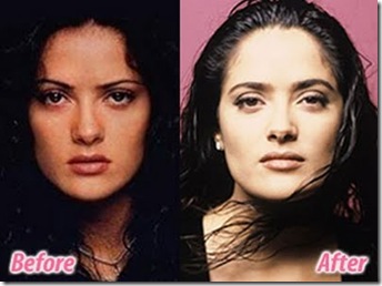 Salma Hayek's Nose Job