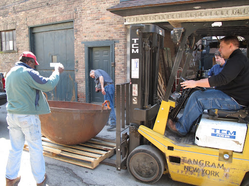 Now you're talking!!!  A forklift is just what we need!