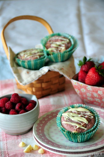 Very Berry White Chocolate Muffins