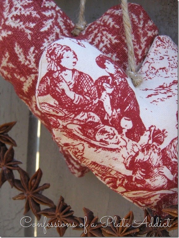 CONFESSIONS OF A PLATE ADDICT Ticking and Toile Star Anise Wreath