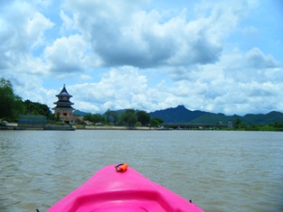 Canoeing down the River Kwai