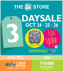 The SM Store 3-day Sale