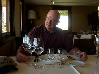 Doug could not stop counting the glasses.