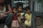 Little kids in the streets of Kathmandu