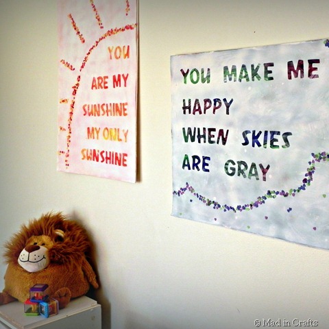 fingerpainted song lyric art square