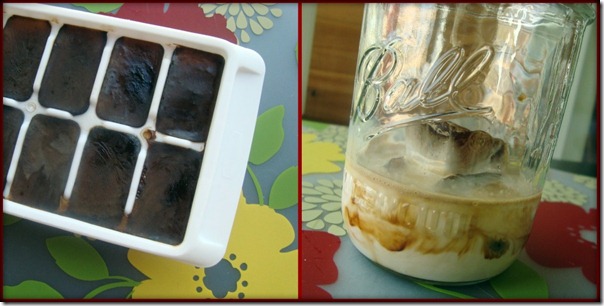 cubes and coffee