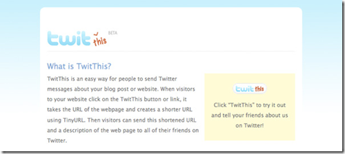 TweetThis untuk blog website TweetThis untuk blog website